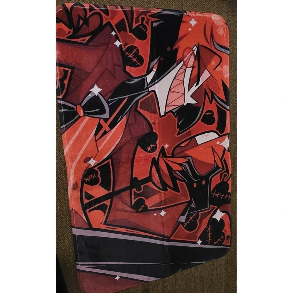 Alastor FLOOR Mat Desk Rug Matches Hazbin Hotel Pin-Up Alastor Valentine's 2024